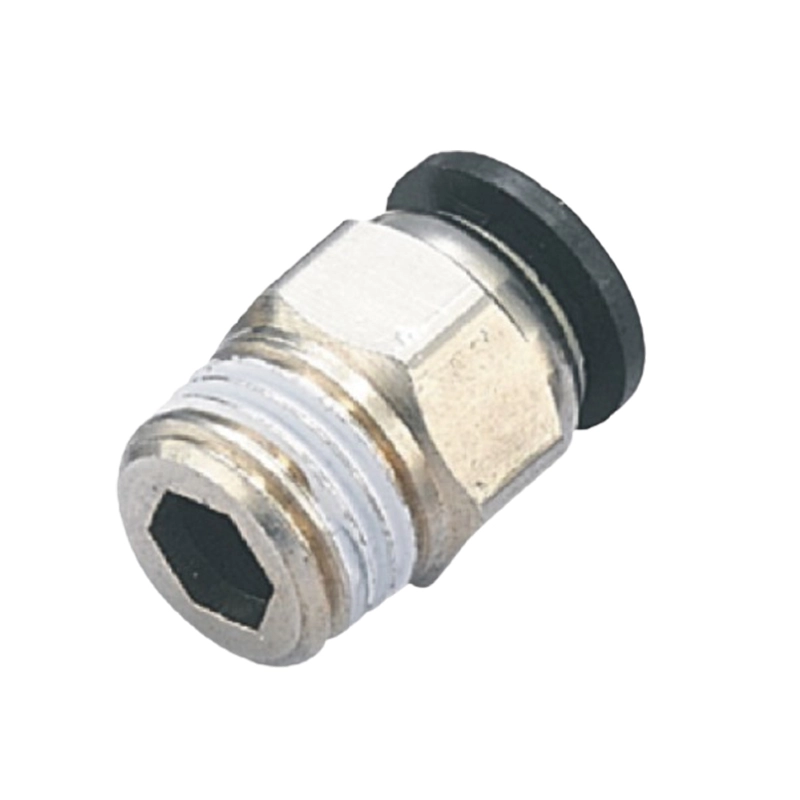 Male straight push-in fitting