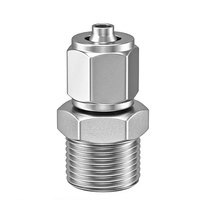 Nut-locking straight fitting from the pneumatic product range